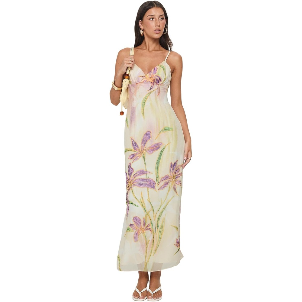 image:imagePrincess Polly Womens Isakaia Beaded Maxi Dress FloralMultiFloral  Multi