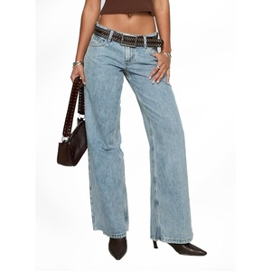 Princess Polly Womens Ellanor Low Rise Slouch Denim Jean