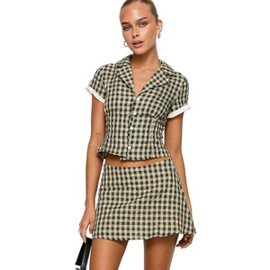 Princess Polly womens Rhom Set(Brown Check)